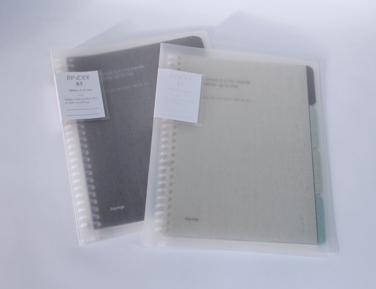 Joytop Loose-Leaf B5 Notebook in Matte Clear Cover